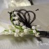 Floralisa lily of the valley & calla lily boutonniere