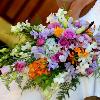 Floralisa pastel spring cascade bouquet